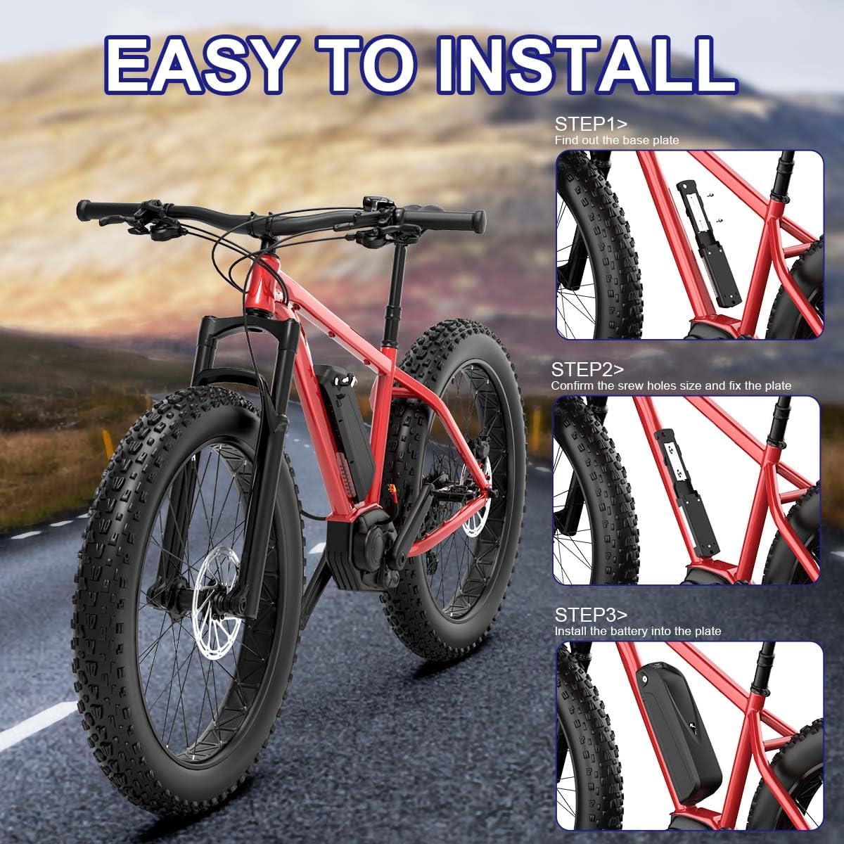 48V 20AH Lithium ion Electric Bike Battery with Charger P896889