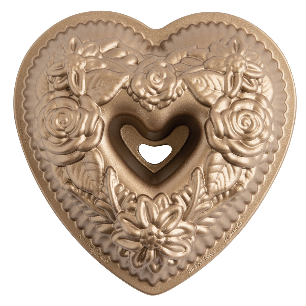 Floral Heart Bundt Pan Q8999