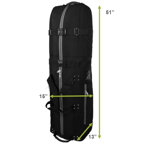 Padded Golf Club Travel Cover with Wheels L819242