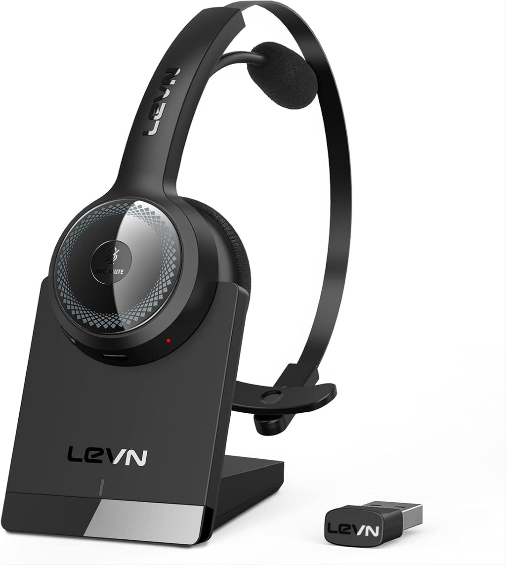 Bluetooth 5.0 Wireless Headset with Microphone and USB Dongle Q9659