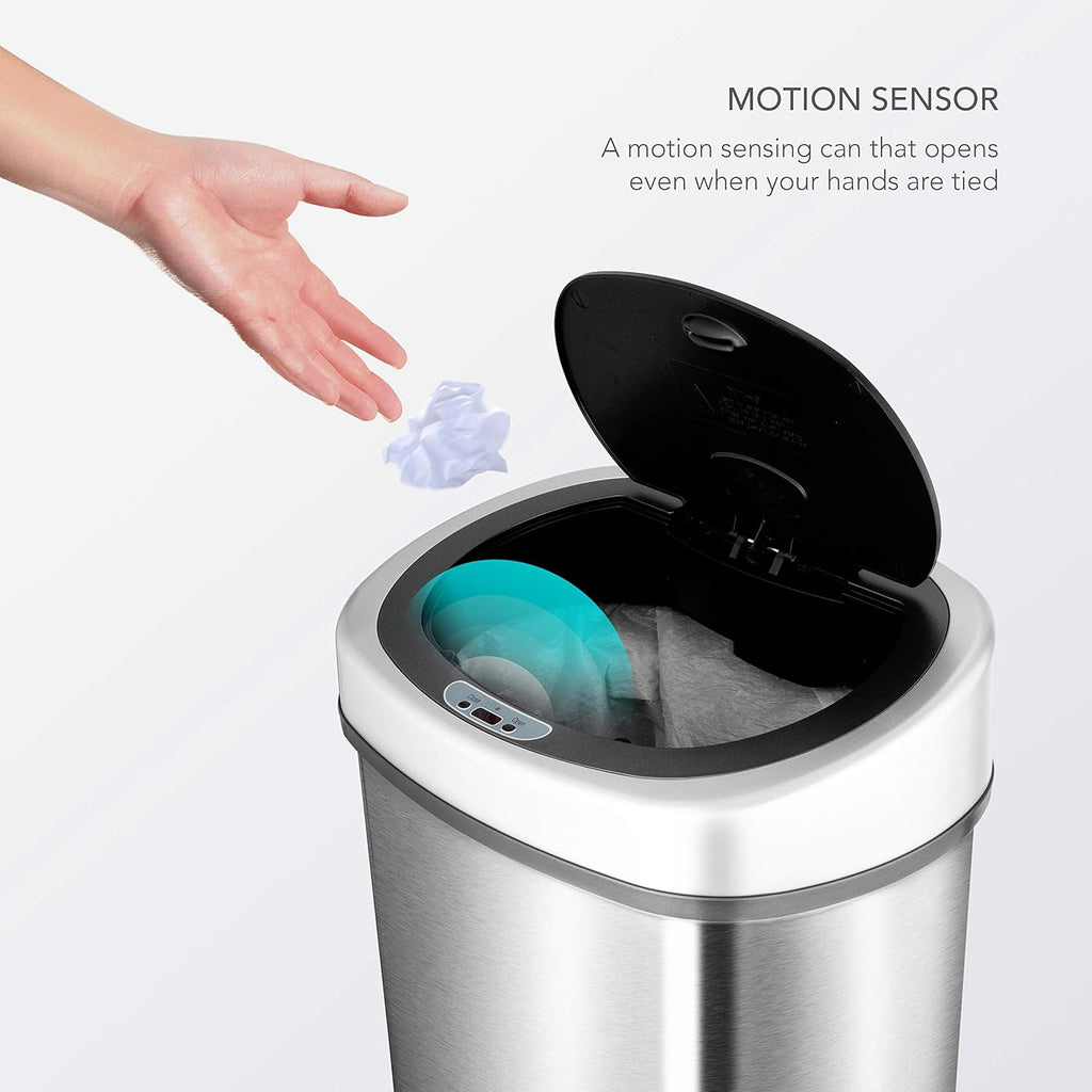 13 gal Stainless Steel Automatic Motion Sensor Trash Can G426