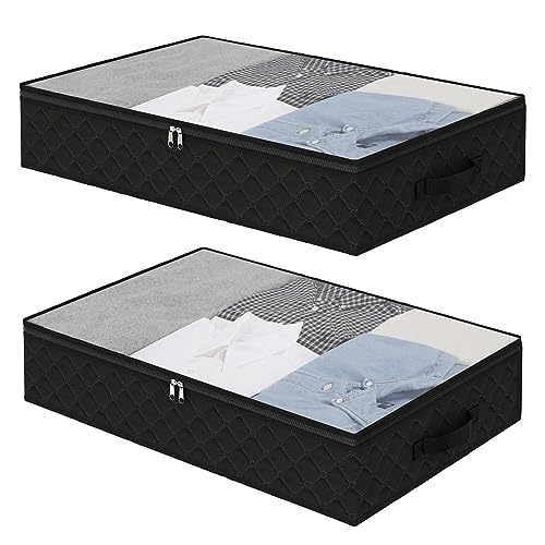 Grey 4 Pack Foldable Underbed Storage Bags E44816