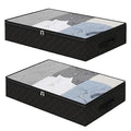 Grey 4 Pack Foldable Underbed Storage Bags E44816