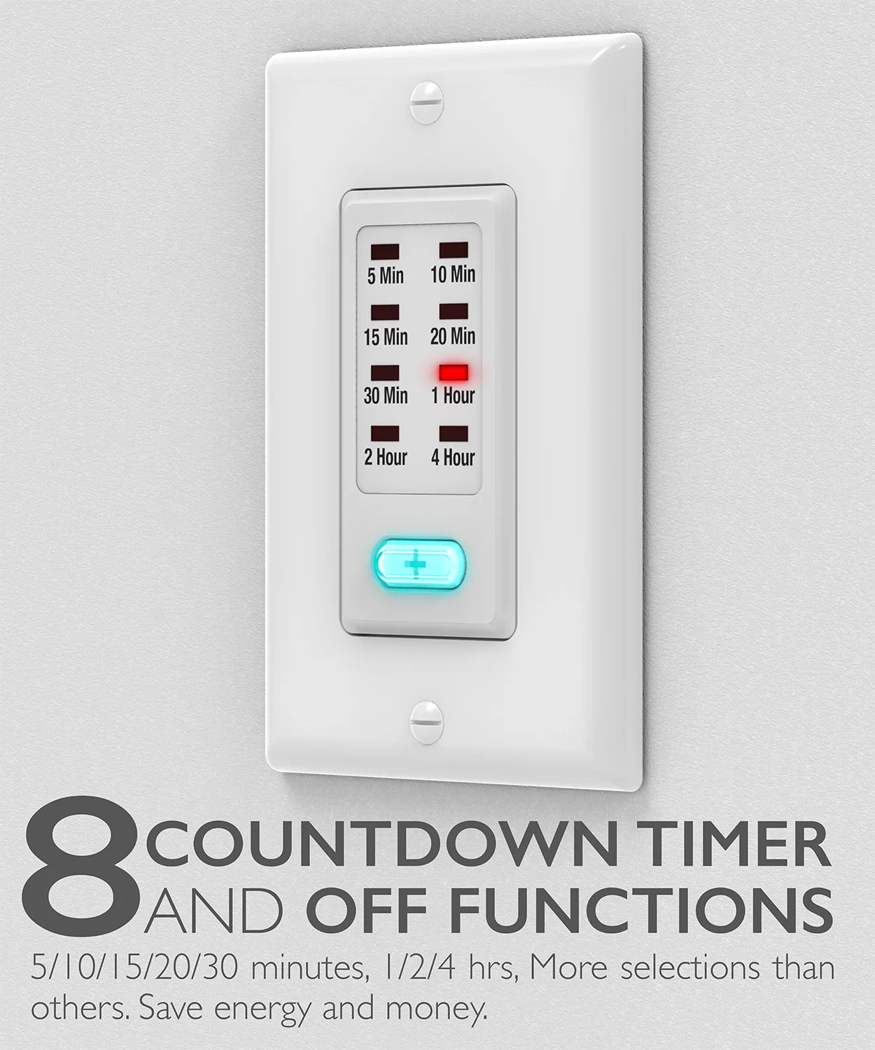 2 Pack 9 Setting 1875W Countdown Timer Switch U933194