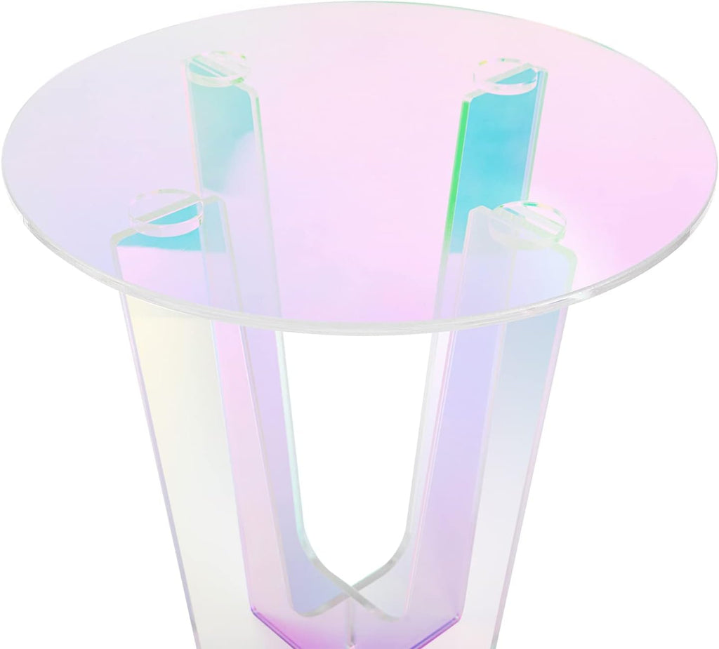 Acrylic Side Table with Storage Shelf S33019