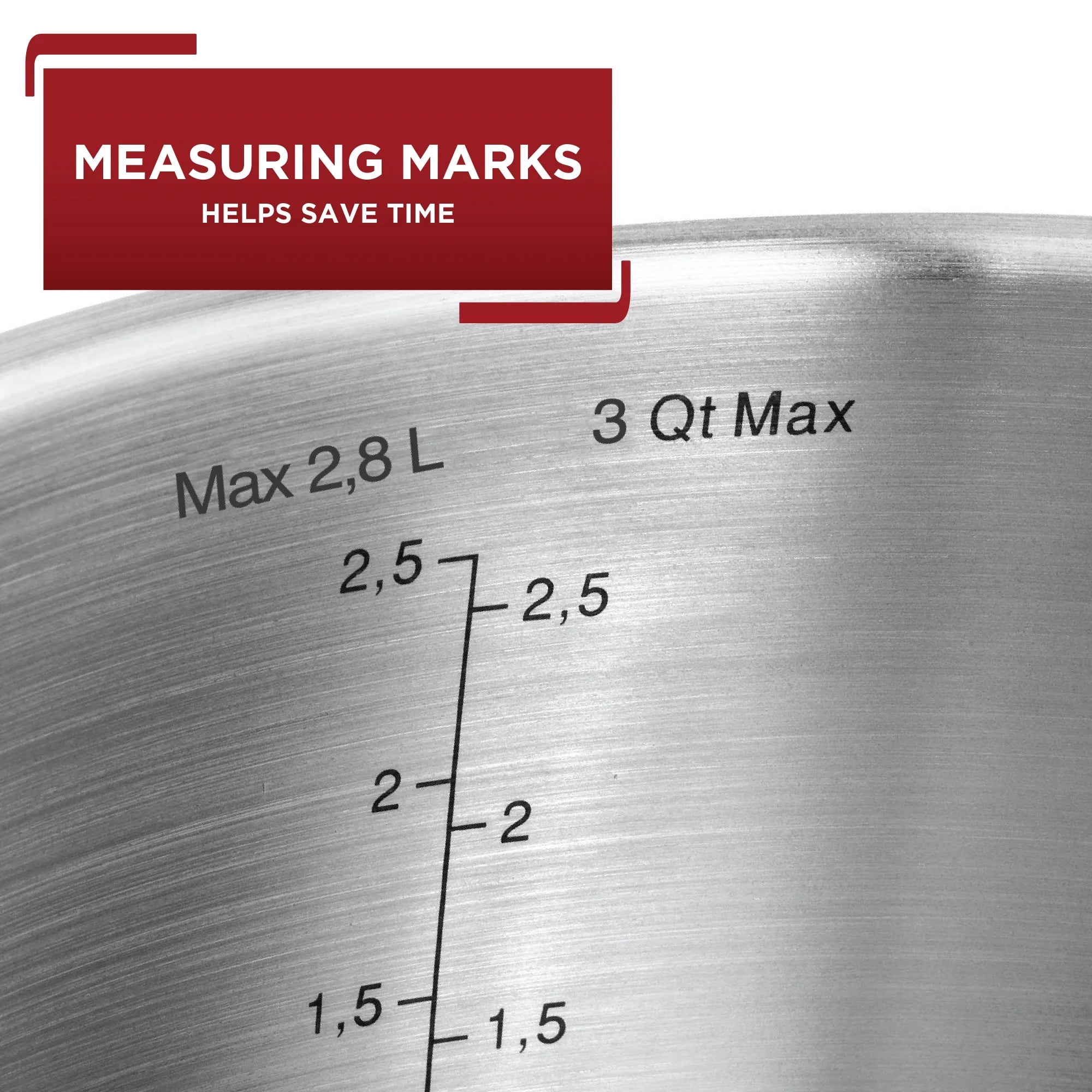3 Quart Stainless Steel Sauce Pan with Lid D629328