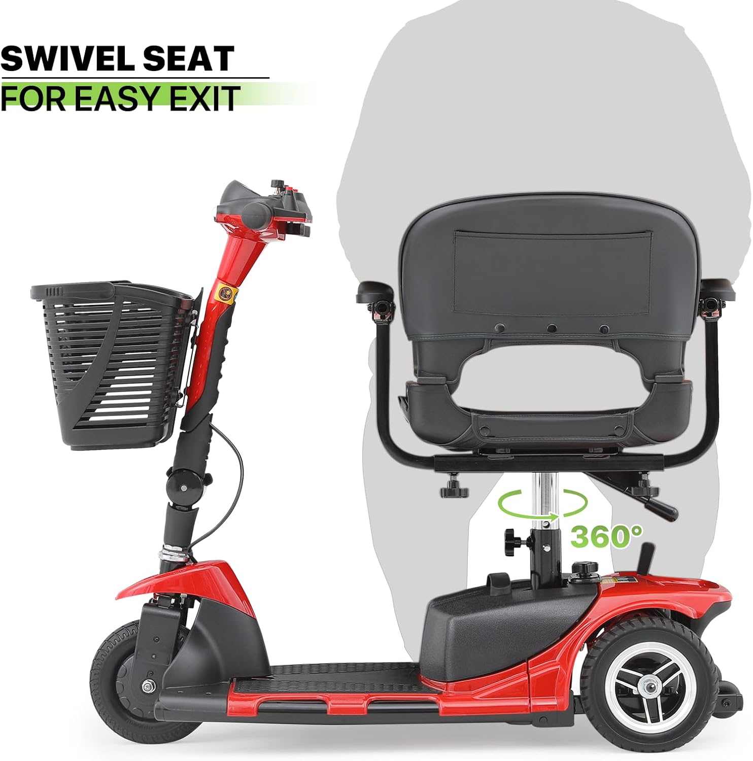 3-Wheel Folding Mobility Scooter T202