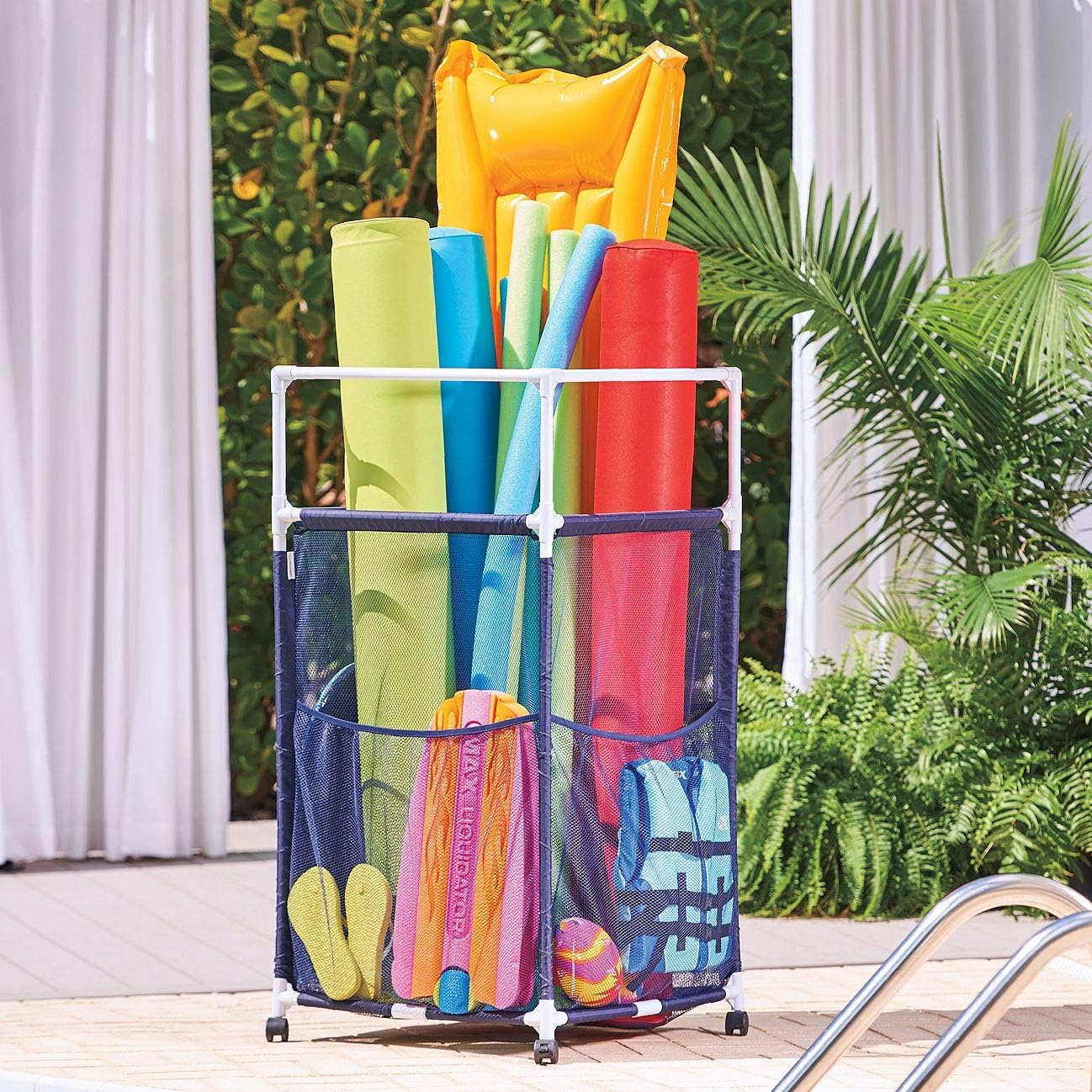 Pool Noodle Organizer Storage Cart C484