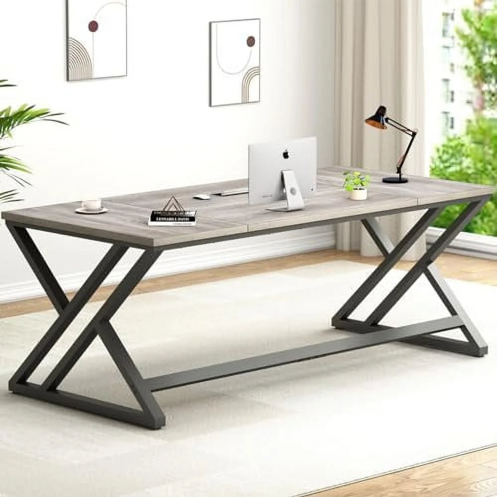 Rustic Oak 70 In Computer Desk W4981