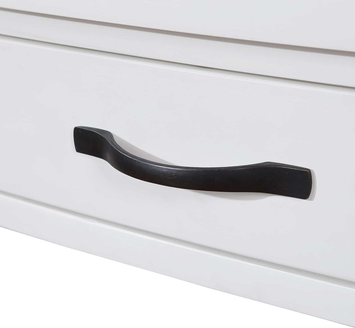 White Corner Table Accent Cabinet with Shelves Drawer Y2045