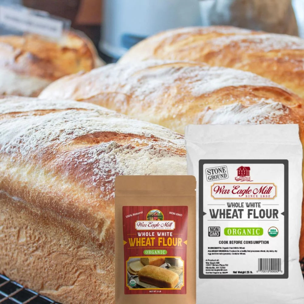 25 lb. Bag Unbleached Whole White Wheat Flour J242015
