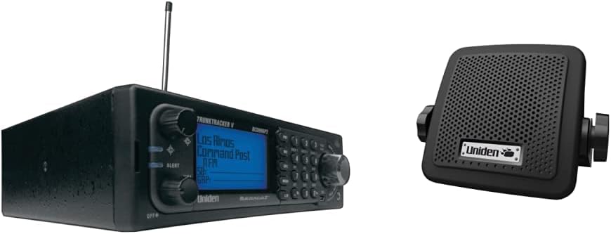 Digital Mobile TrunkTracker Scanner with External Communications Speaker U6358