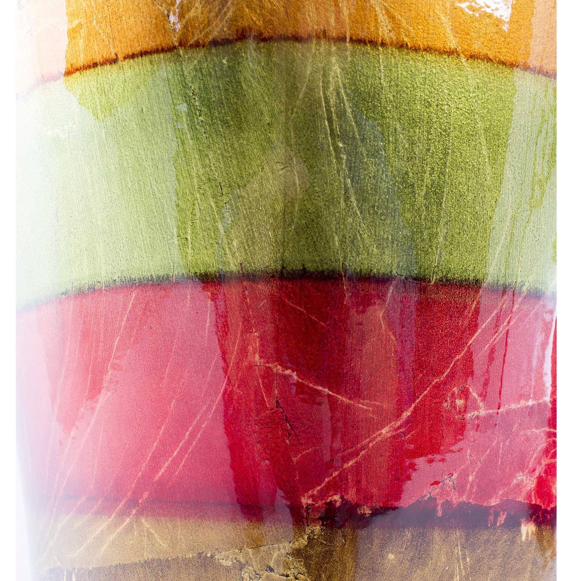 Red and Orange Ceramic Vase M2680