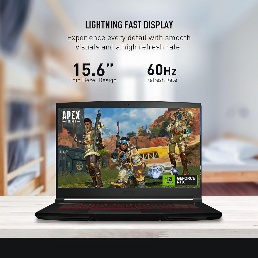 15.6" Gaming Laptop Intel Core i5 GTX1650 8GB 512GB NVMe SSD Black T500