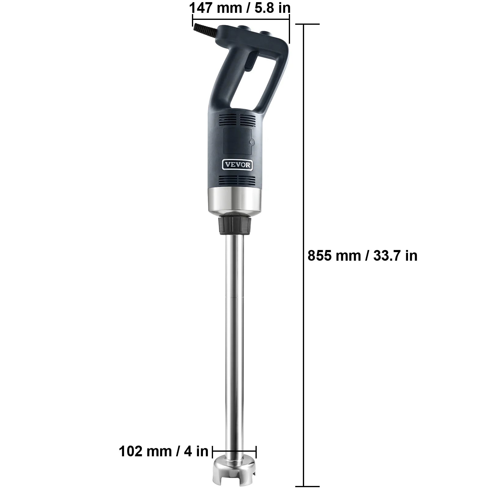 Commercial Immersion Blender Heavy Duty Hand Mixer 750W Variable Speed S975450