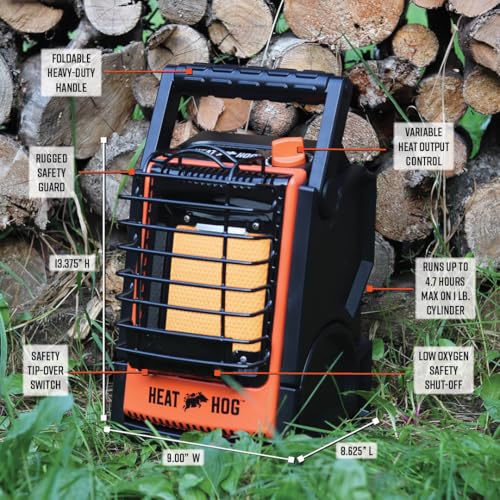 9,000 BTU Portable Propane Radiant Space Heater W9047