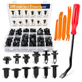 240PCS Bumper Retainer Clips Car Plastic Rivets Push Retainer Kit Auto Push Pin Rivets Set X20781