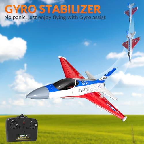 F16 Falcon Fighter Jet RC Plane with LED Lights, 2 Channel, 2 Batteries X3017