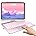 iPad Air 5th Generation Case with Keyboard, Multi-Touch Trackpad, 10 Color Backlight, 360° Rotatable, Black Q21871