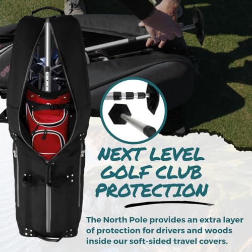 Padded Golf Club Travel Cover with Wheels L819242