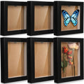 Black 5x5 Inch 5x7 Inch Wood Shadow Box Display Case W839