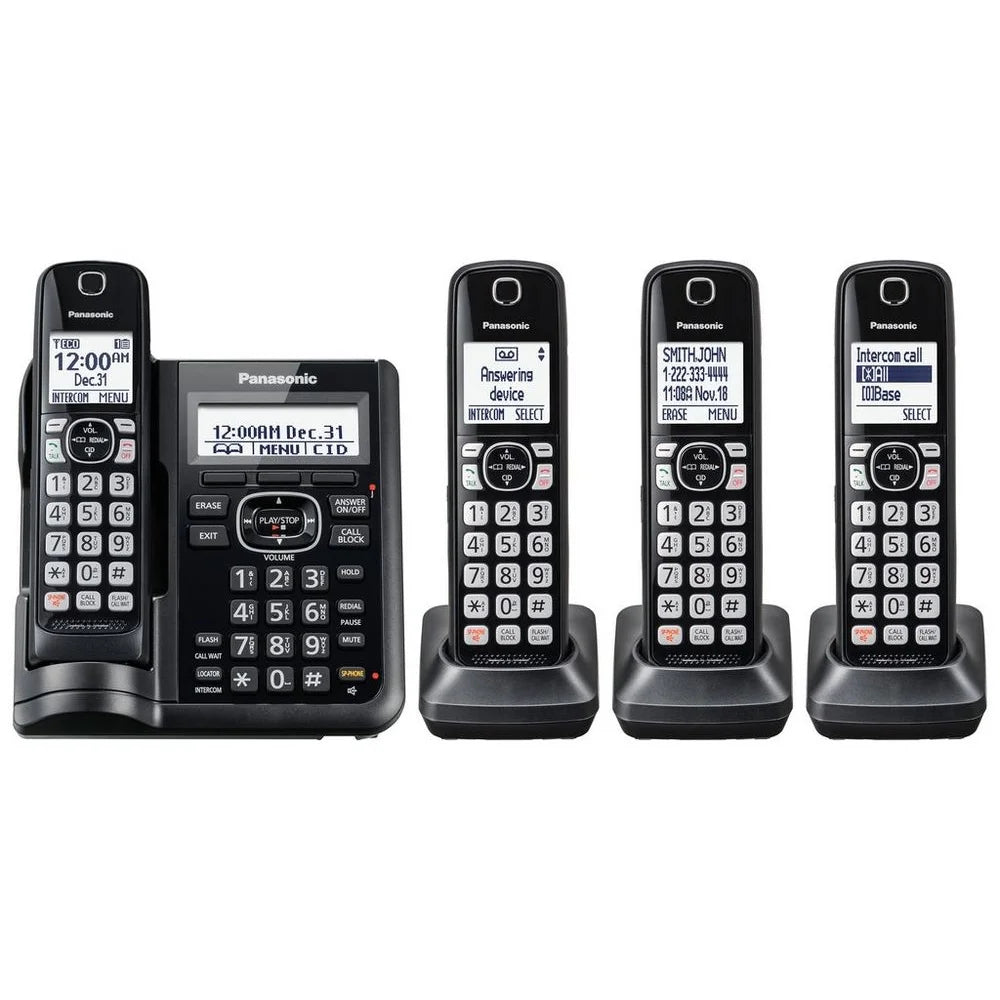 Cordless Phones with Answering Machine - 4 Handsets D2023