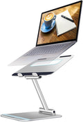 Adjustable Aluminum Laptop Stand Riser for 10 to 17.3” Silver Y956676