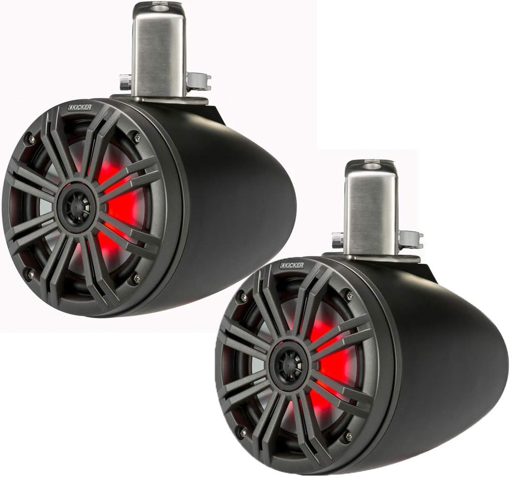 6.5" 390w Marine Wakeboard Tower Speakers with LED's G15446