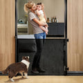 Retractable Mesh Baby Gate, 33" Tall, Extends up to 55" Wide, Gray U200086