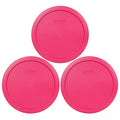 7-Cup Fuchsia Pink Plastic Food Storage Lid - 4 Pack Q131052