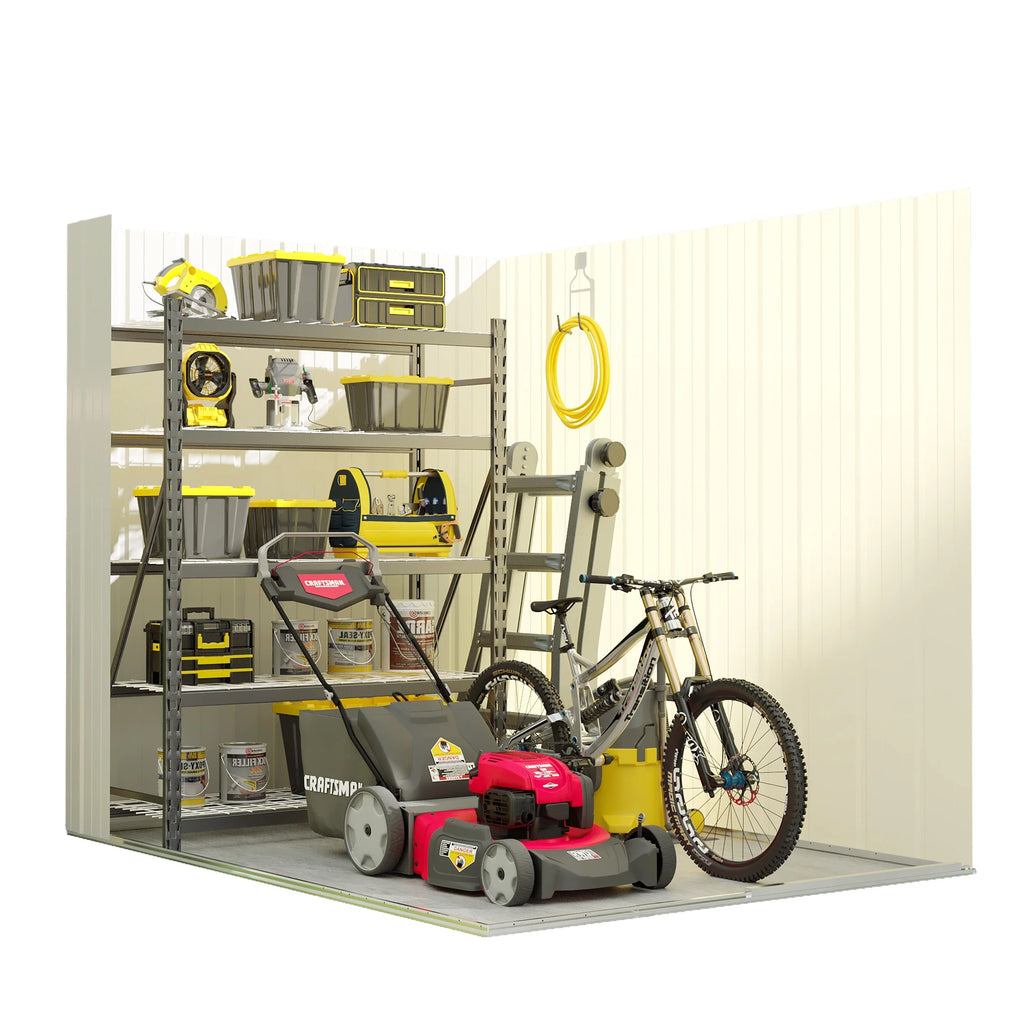 Outdoor Metal Storage Shed with Pent Roof I98455
