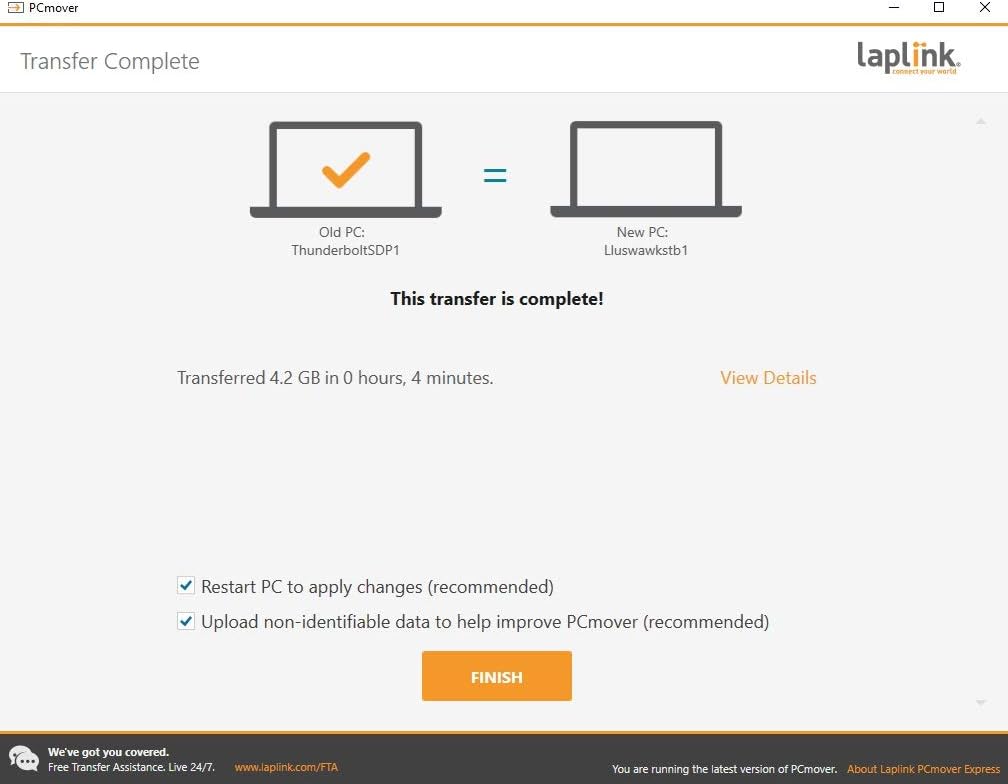 Single Use License PCmover Express W714754