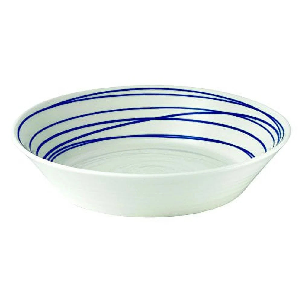 Blue Lines Porcelain Pasta Bowl 9 inches C414