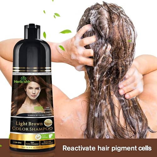 Dark Brown 500 Ml Hair Color Shampoo Y921