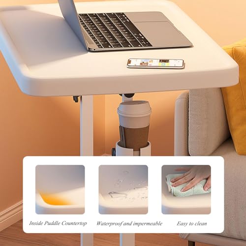 Height Adjustable Folding Couch Table with Cup Holder H6334