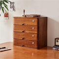 Solid Wood Desktop File Cabinet with Lockable Drawers R815614