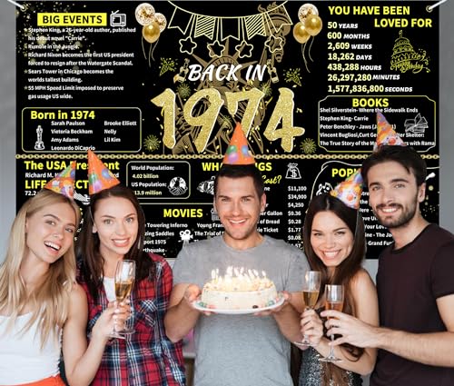 Black Gold 70th Birthday Party Banner C52568
