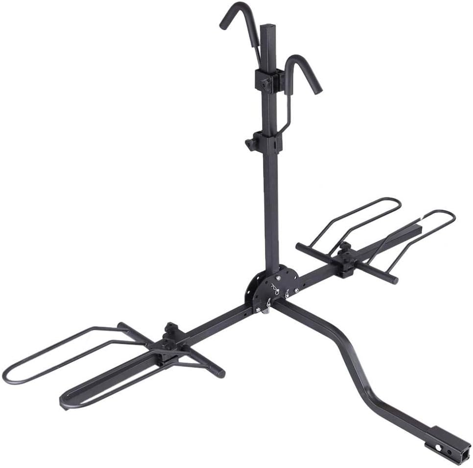 2-Bike Hitch Mount Bike Rack Platform Style Bicycle Carrier E45116