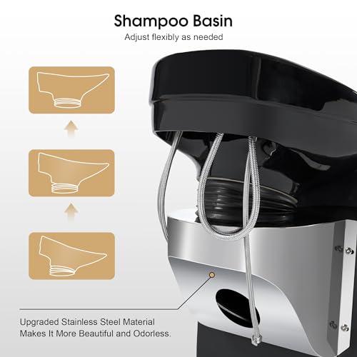 White Ceramic Shampoo Chair C591