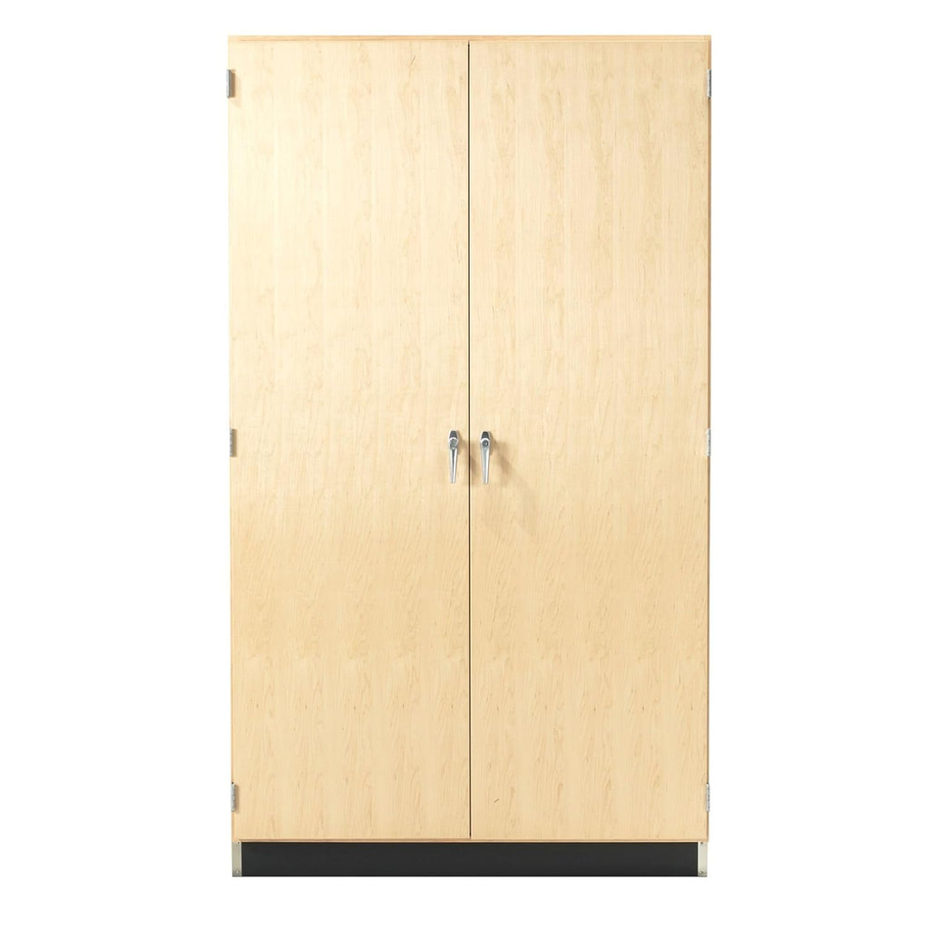 48"W x 30"D x 84"H Maple Storage Cabinet with 7 Drawers and Locking Double Doors B183