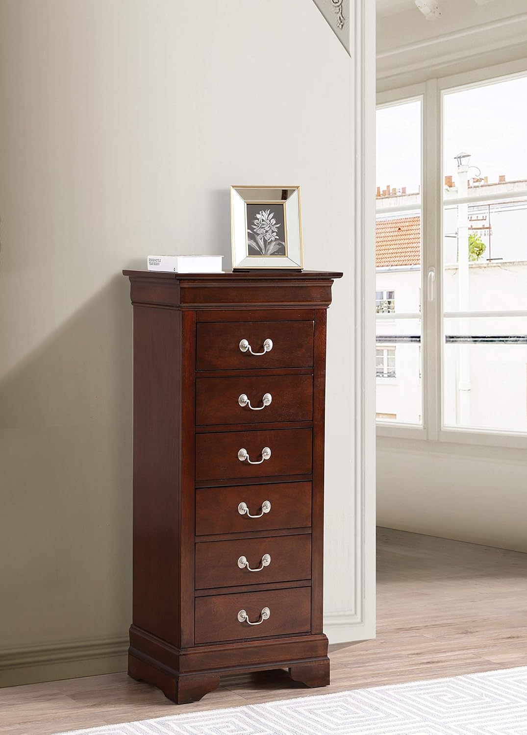 7 Drawer Lingerie Chest in Cappuccino F3174