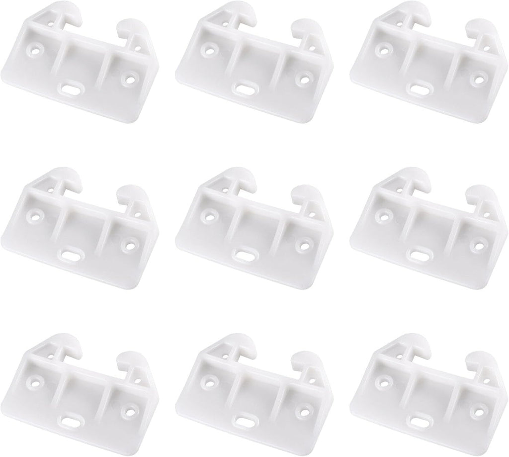 White Plastic Drawer Track Guide 10 Pc S247428