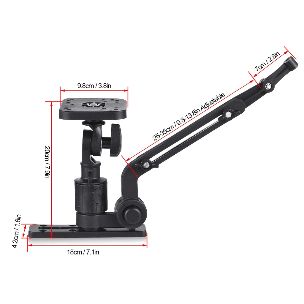Kayak Fish Finder Mounting Plate Boat Transducer Mounting Arm Mount Base Adapter O439