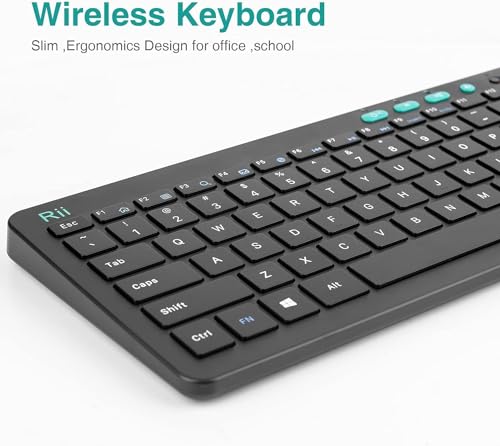 2.4 Gigahertz Ultra-Slim Wireless Keyboard and Mouse Combo (Black) A114