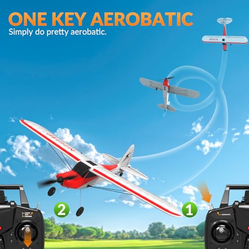 Red 500mm 4CH Remote Control Airplane with Prop Saver O76822