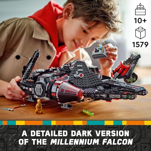 LEGO Star Wars The Dark Falcon Buildable Starship Toy Vehicle Set with 6 Minifigures F678