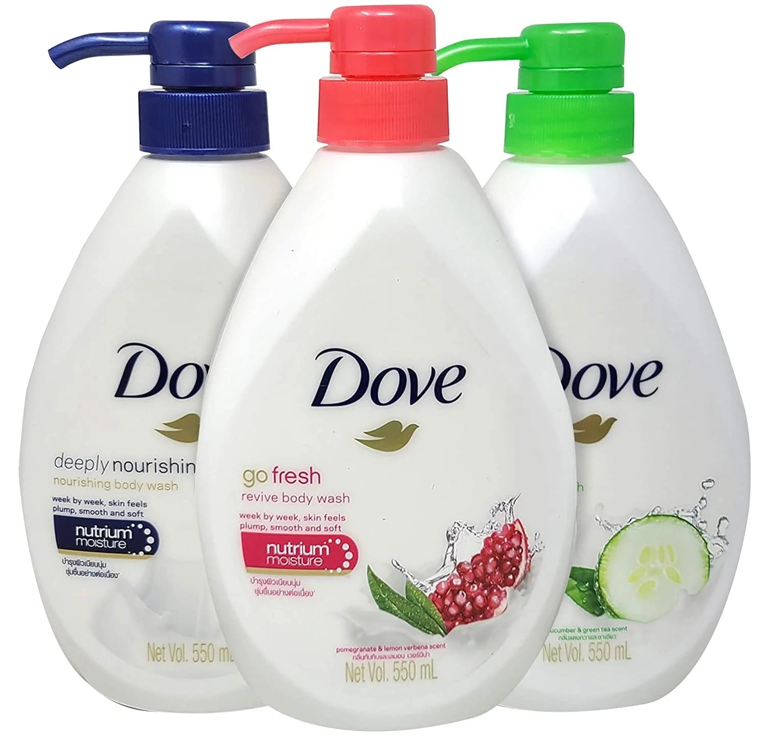Body Wash Variety Pack, 18.5 Ounces Pack of 3 X96002