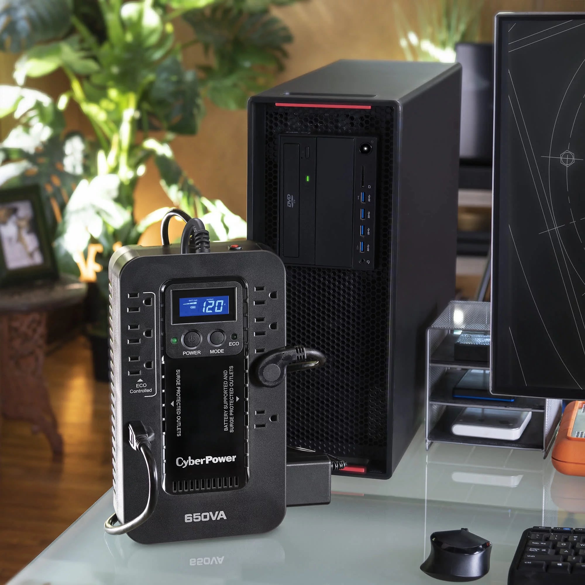 8 Outlet Battery Backup UPS System E909185