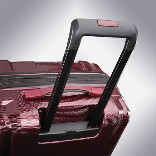 3 Piece Hard-Shell Luggage Set with Carry-On, Medium, and Large Suitcase, Aubergine R242