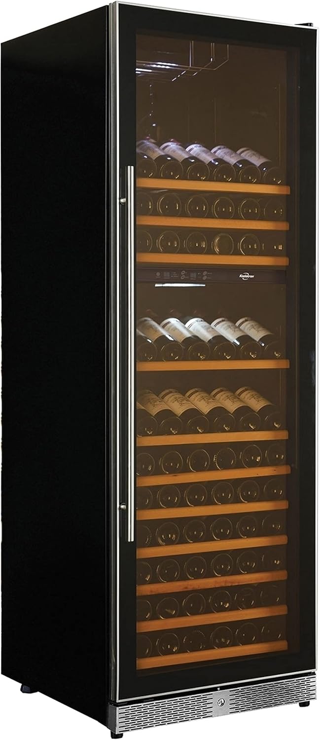 173-Bottle Dual Zone Compressor Wine Fridge Refrigerator S404